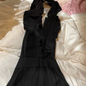 Black midi dress size small